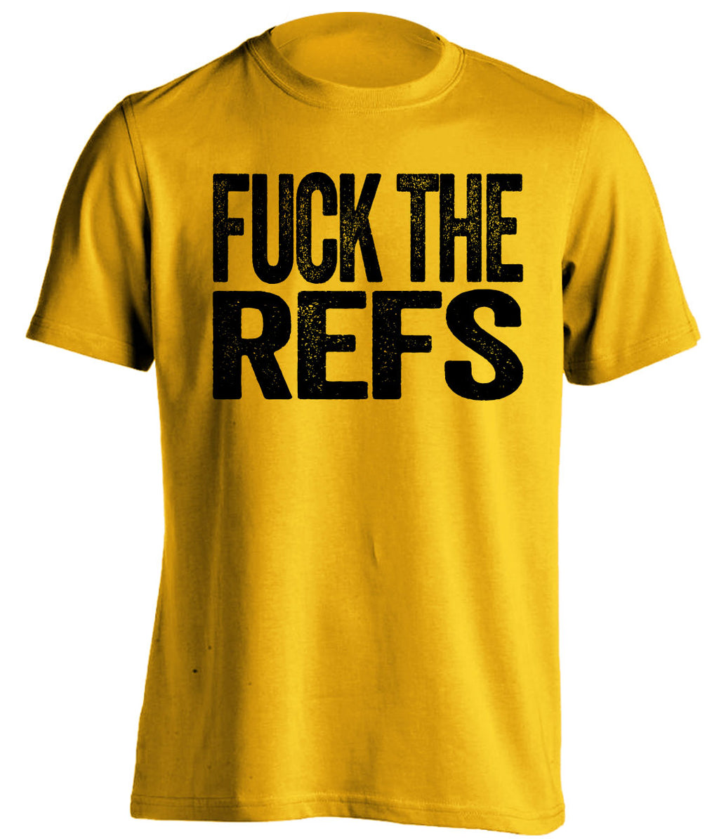 fuck the refs steelers fan gold shirt uncensored