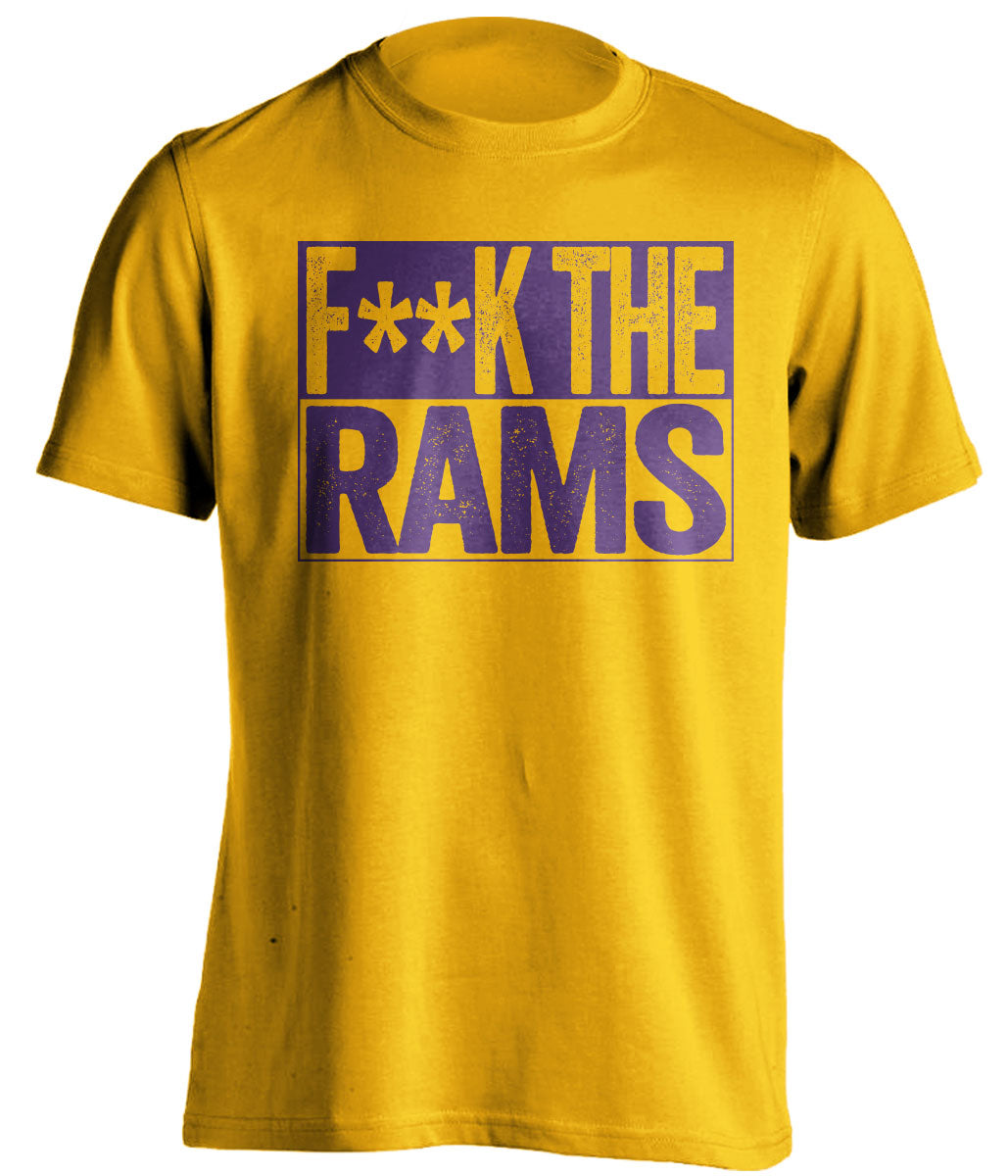 fuck the rams minnesota vikings fan censored gold shirt
