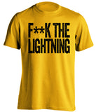 fuck the lightning bruins fan gold shirt censored