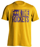 fuck the rockets utah jazz gold shirt censored