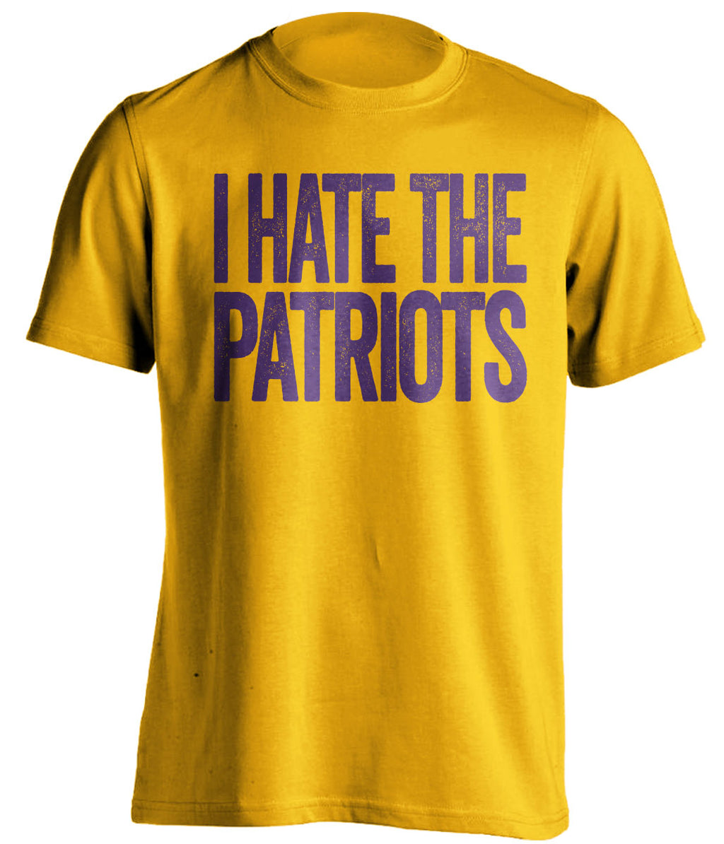 i hate the new england patriots minnesota vikings fan tshirt