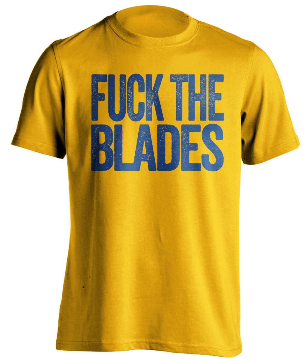 FUCK THE BLADES Sheffield Owls gold TShirt
