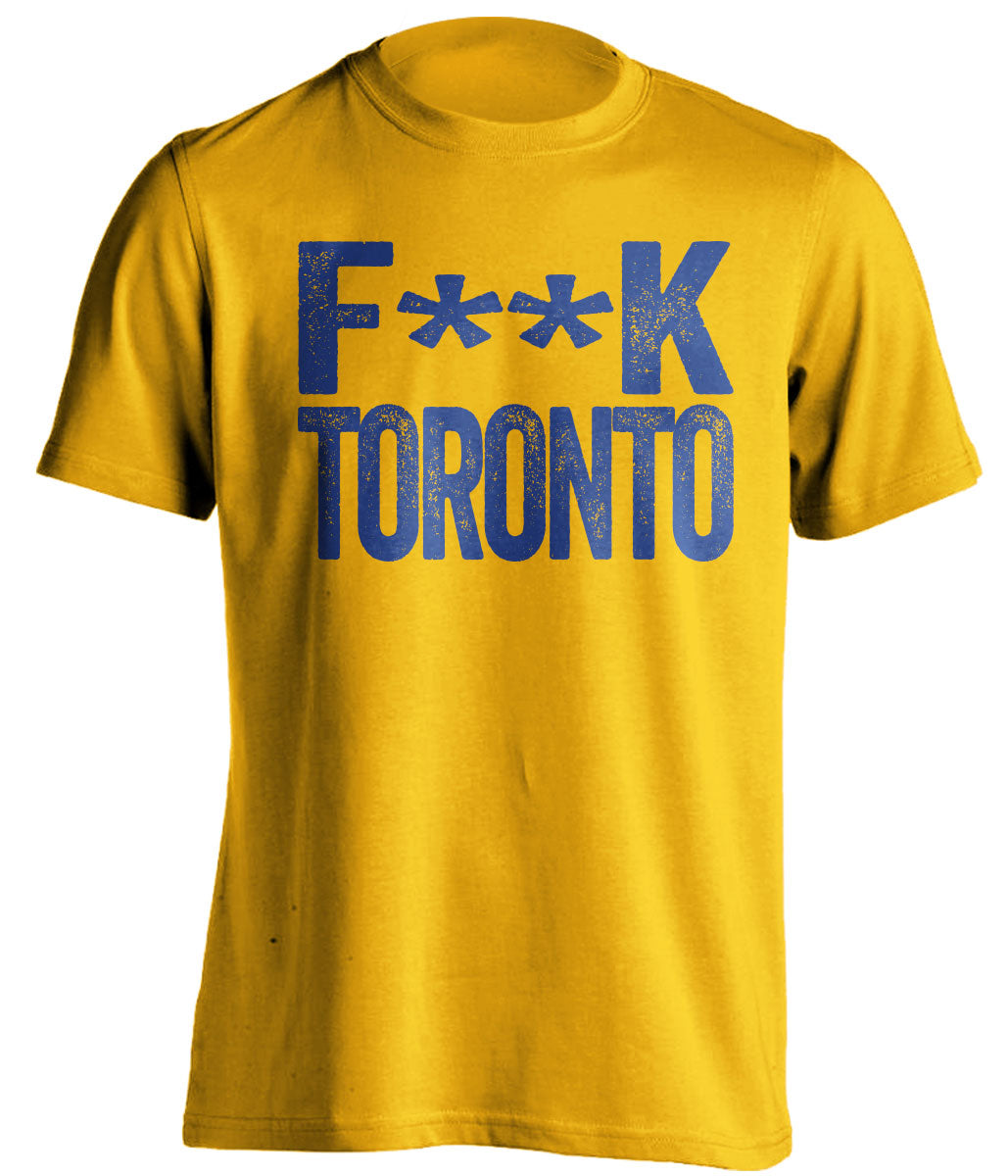 fuck toronto leafs buffalo sabres gold tshirt censored