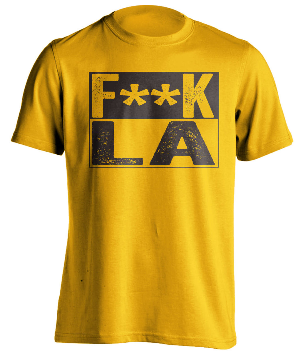 fuck la dodgers san diego padres gold shirt censored