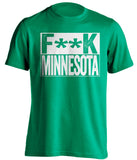 fuck minnesota censored green shirt UND north dakota fans