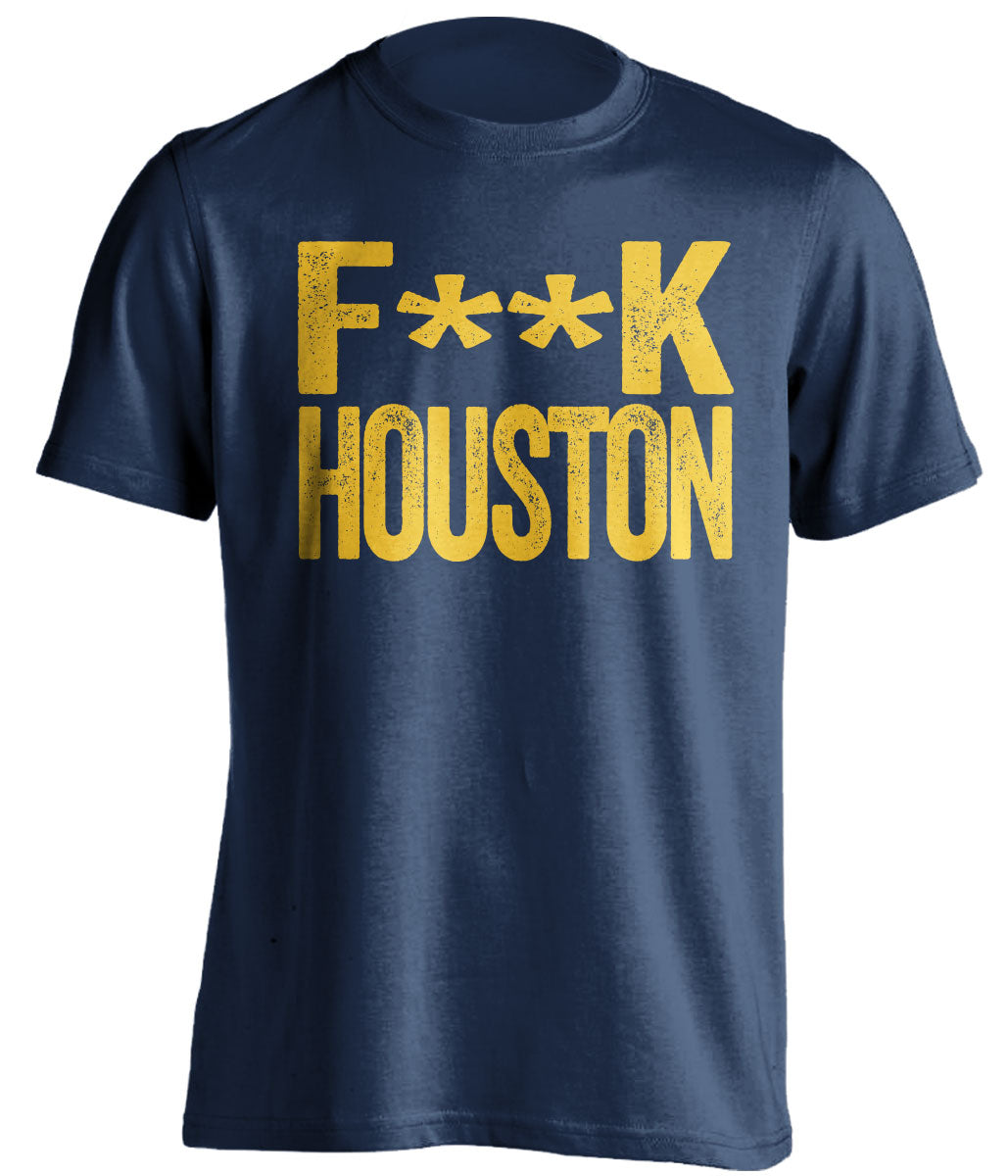 fuck houston rockets utah jazz navy tshirt censored