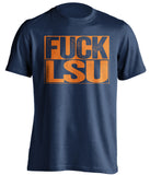 fuck lsu uncensored navy shirt for auburn fans