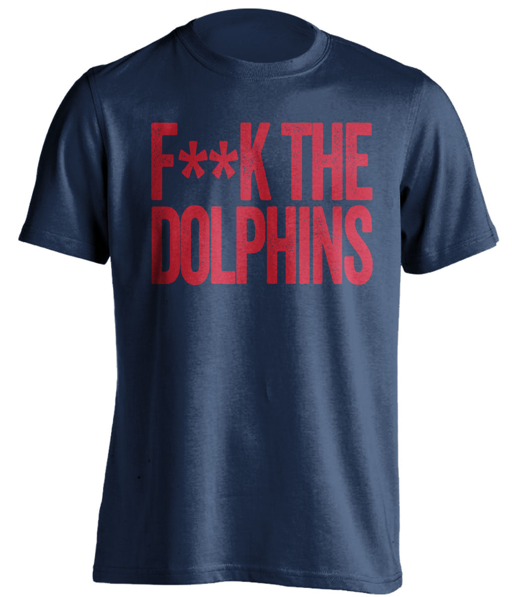 fuck the dolphins patriots fan censored navy shirt