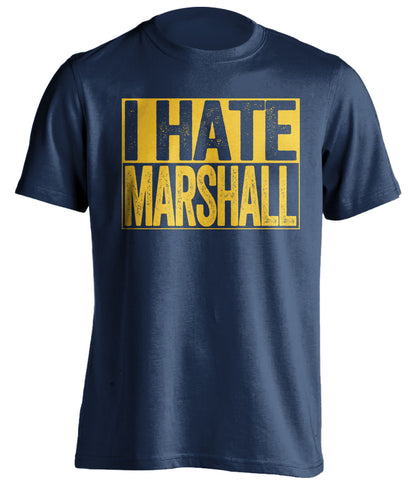 i hate marshall navy shirt for wvu fans
