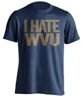 pitt panthers blue shirt i hate wvu