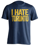 i hate toronto leafs buffalo sabres navy tshirt