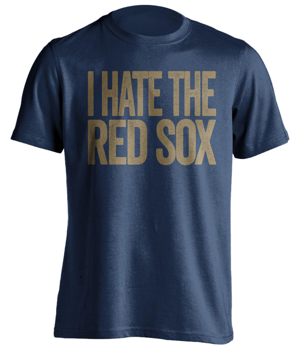 milwaukee brewers navy shirt i hate the red sox