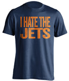 i hate the jets edmonton oilers blue tshirt