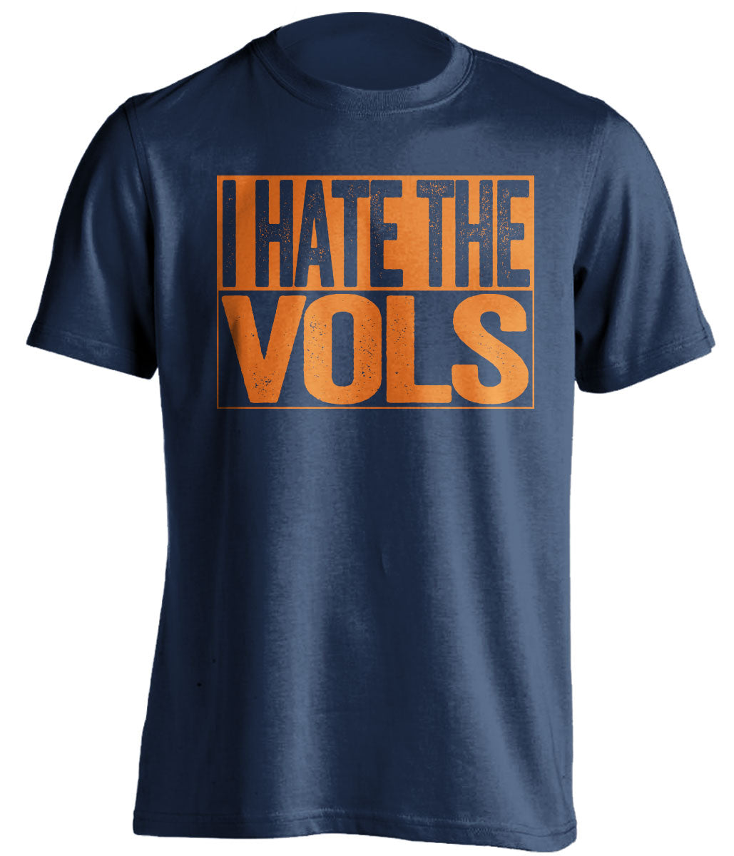 i hate the vols navy and orange tshirt