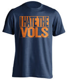 i hate the vols navy and orange tshirt