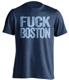 fuck boston uncensored navy tshirt maine bears fans
