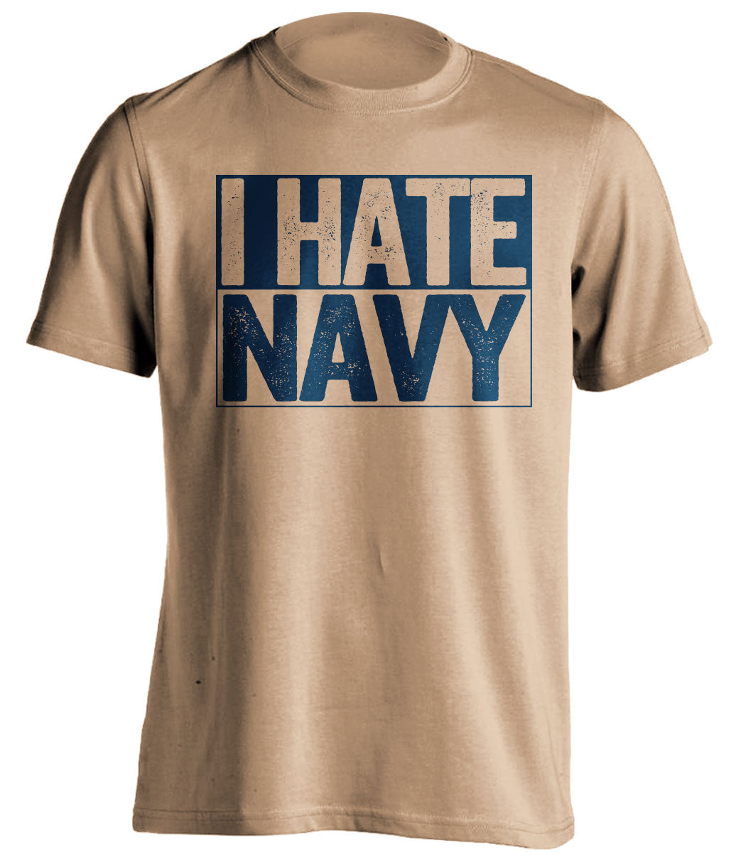 i hate navy old gold and blue tshirt