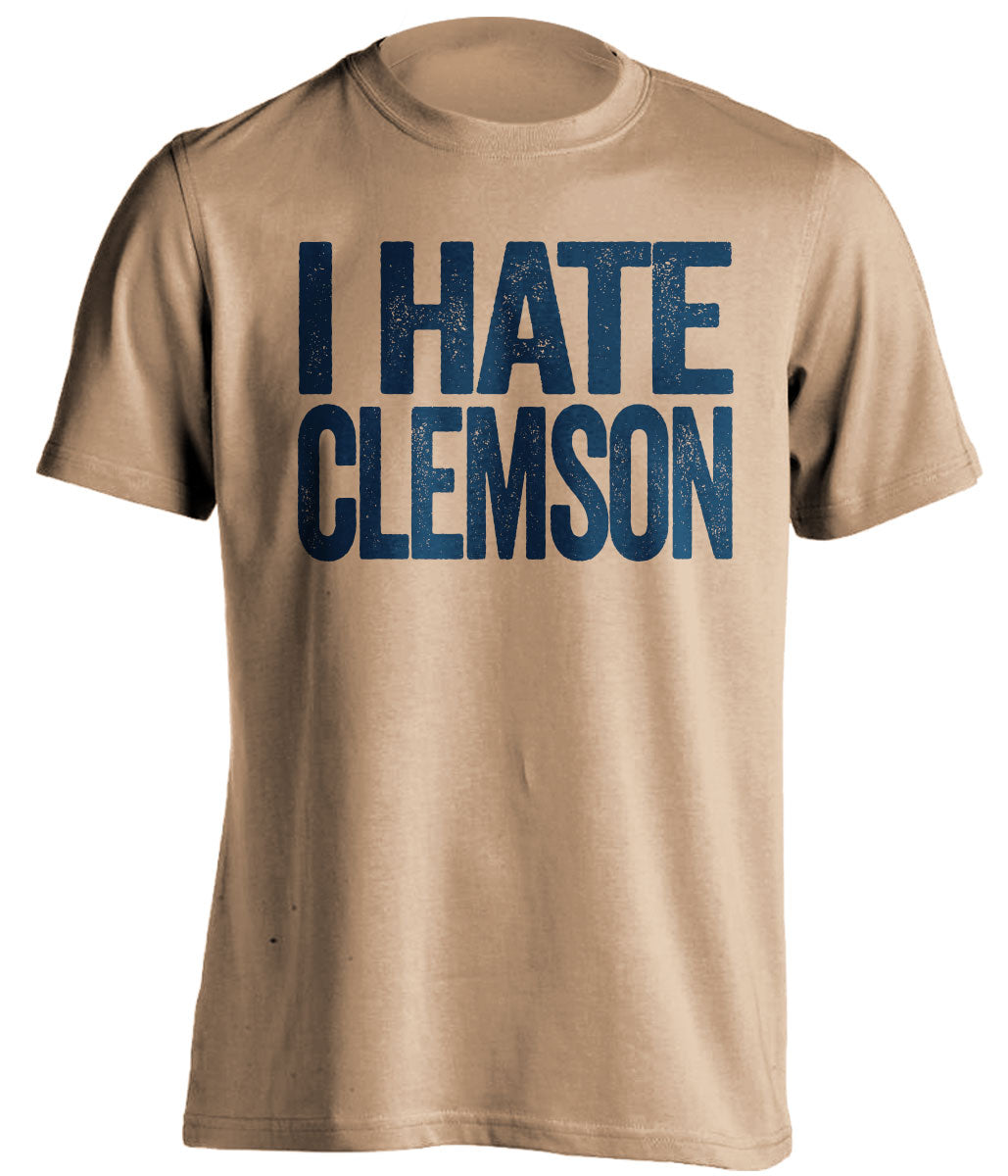 i hate clemson notre dame old gold shirt