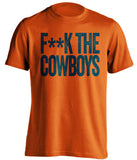 fuck the cowboys denver broncos orange shirt censored