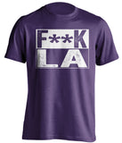 fuck la dodgers colorado rockies purple shirt censored