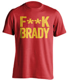 fuck brady kc chiefs red censored shirt