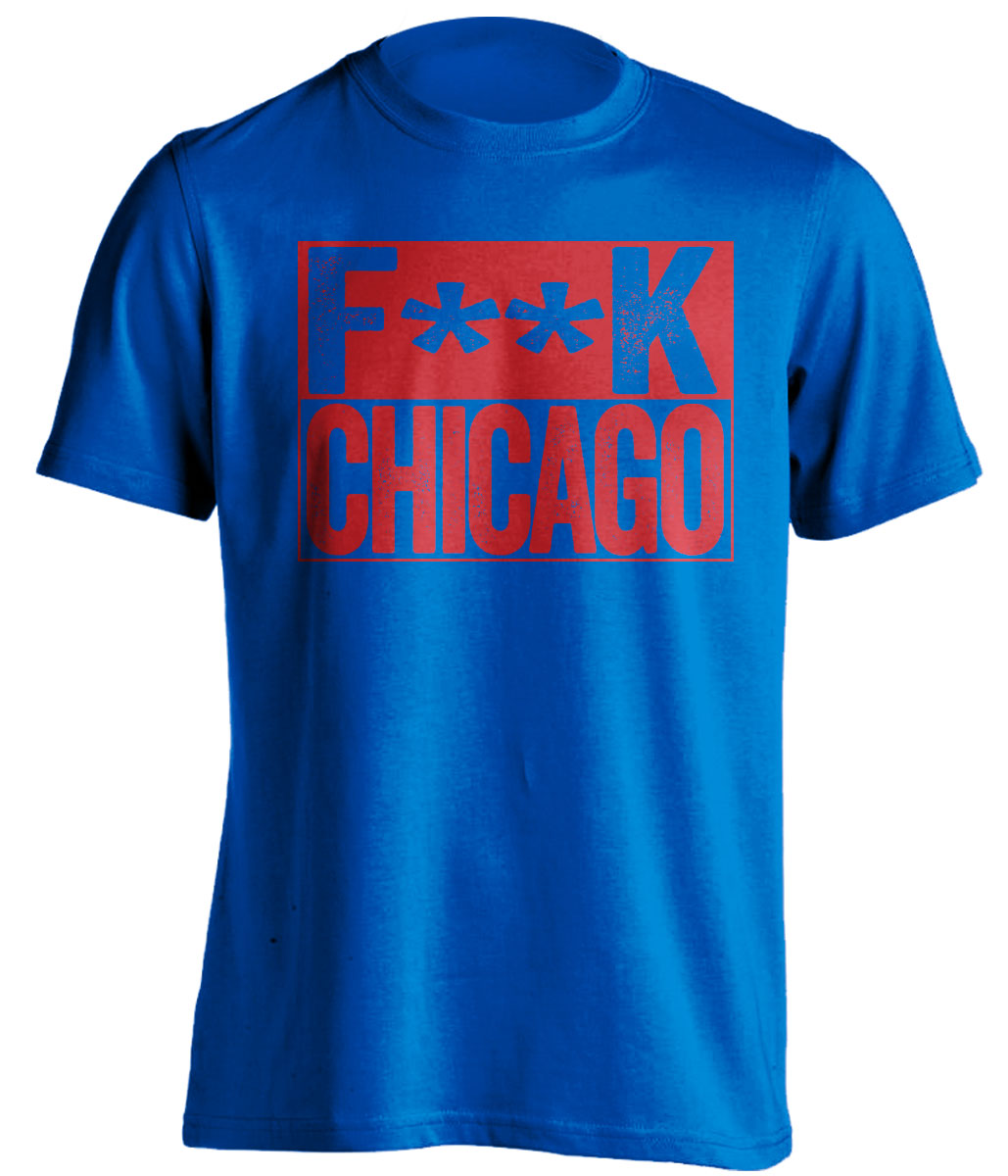 fuck chicago bulls cubs detroit pistons blue shirt censored