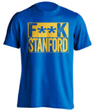 fuck stanford censored blue shirt sjsu fans