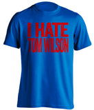 i hate tom wilson new york rangers fan blue tshirt