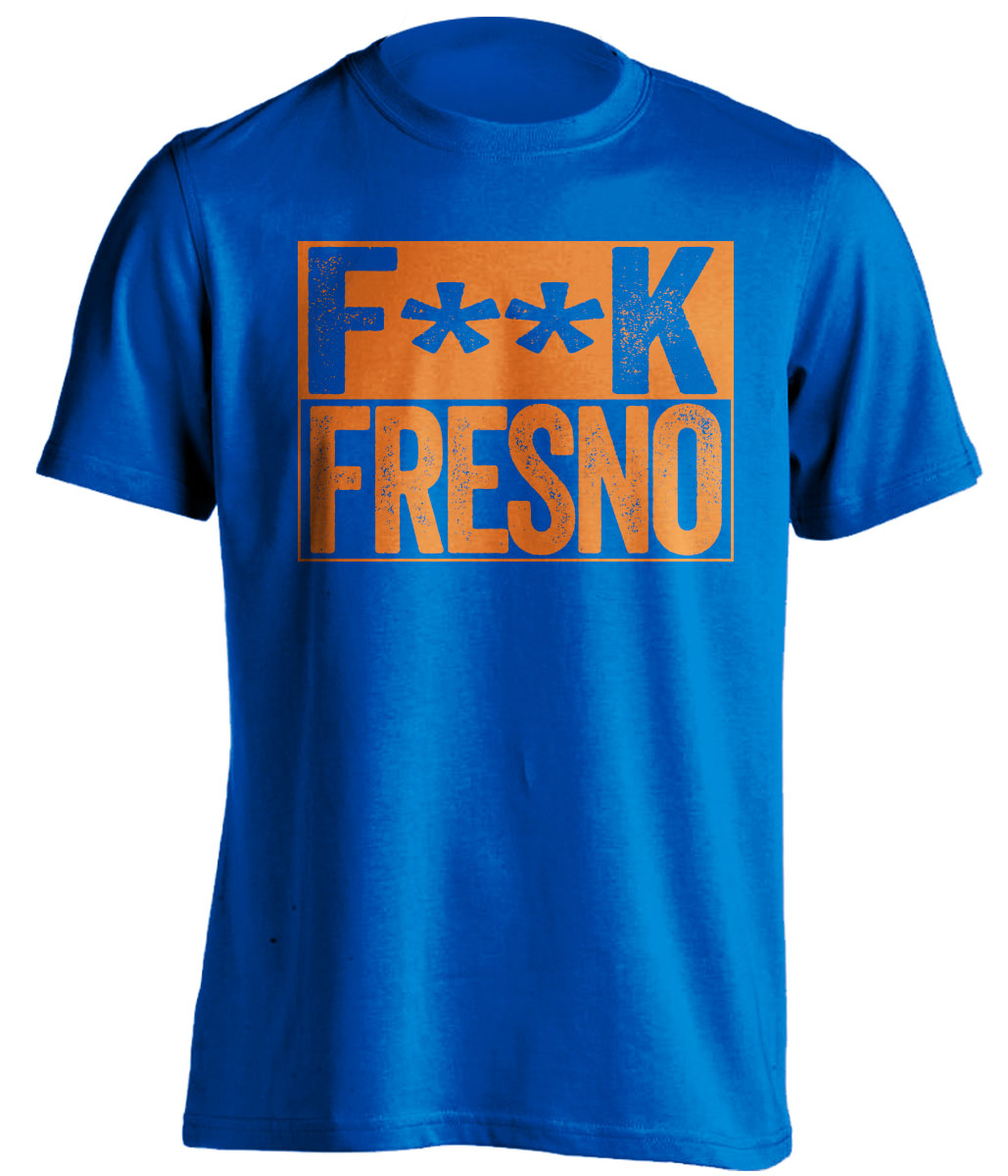 fuck fresno state boise broncos blue shirt censored