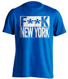 fuck new york dodgers jays fan blue shirt censored