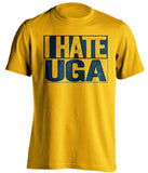 i hate uga gold and navy shirt