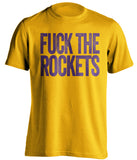 fuck the rockets utah jazz gold tshirt uncensored