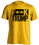 fuck trump anti fascist shirt gold shirt censored