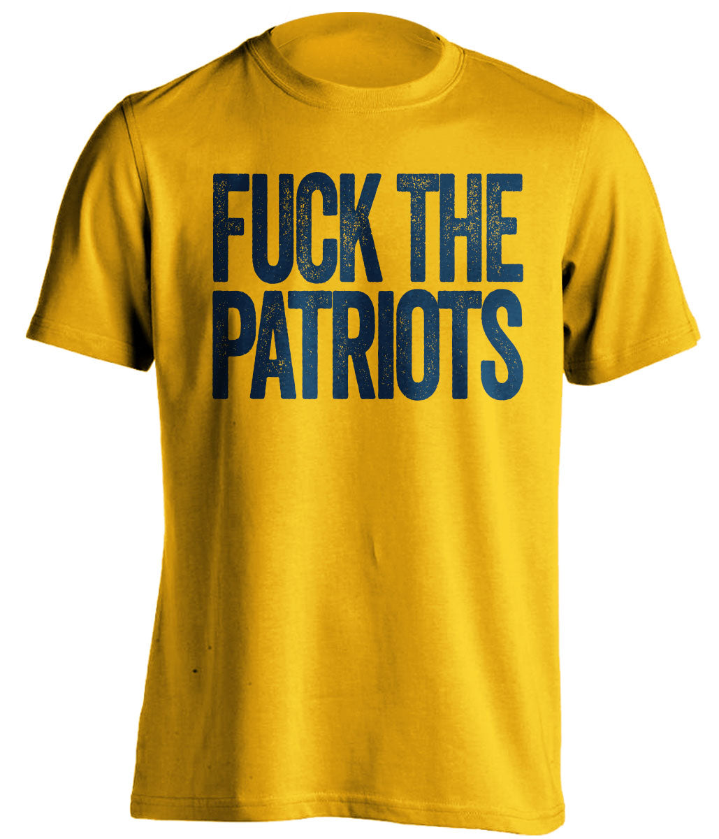 los angeles chargers fuck the patriots gold shirt uncensored