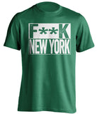 fuck new york philadelphia eagles fan green shirt censored