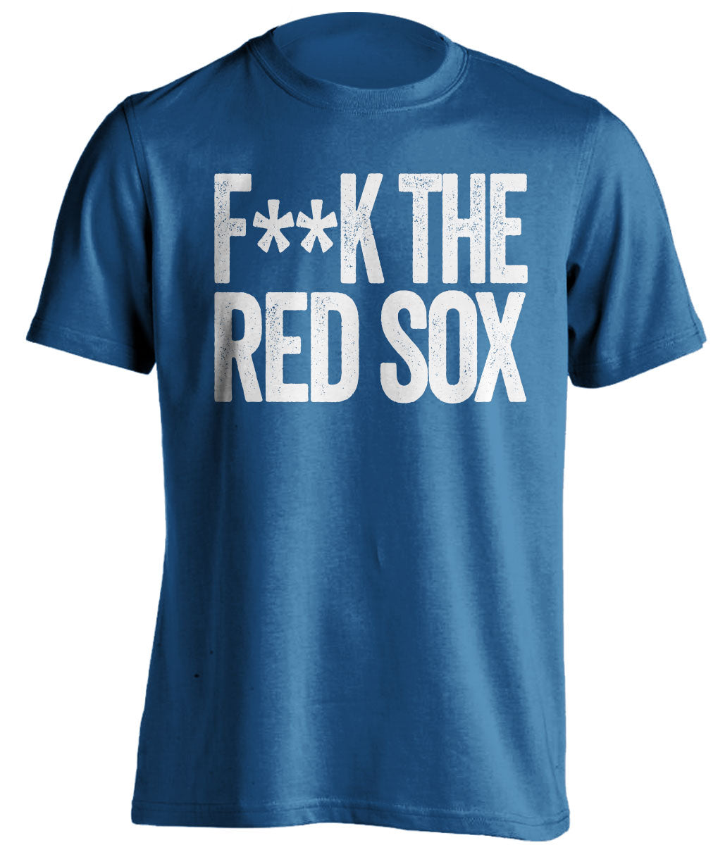 la dodgers blue shirt fuck the red sox censored