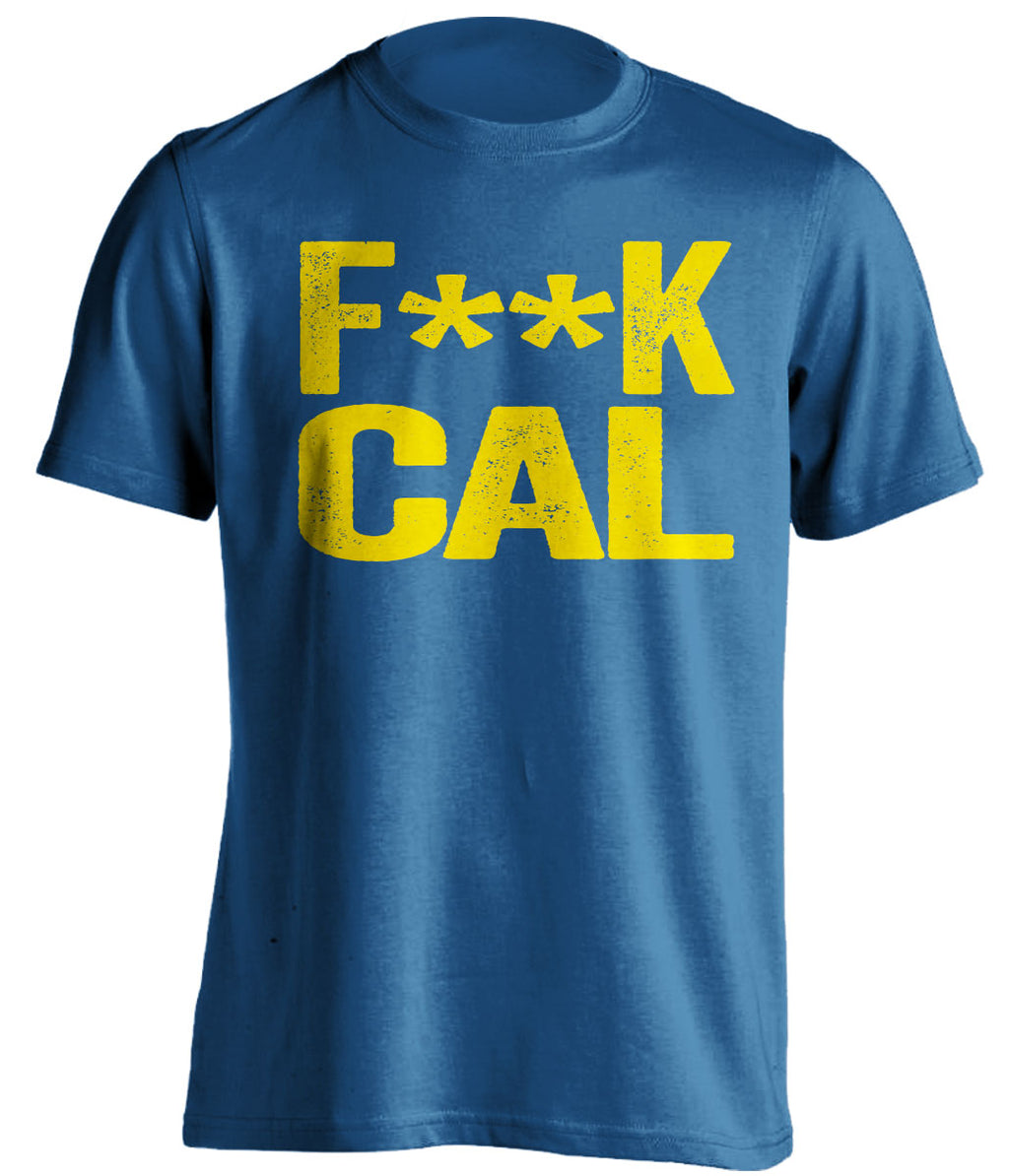 fuck cal censored blue tshirt for ucla bruins fans