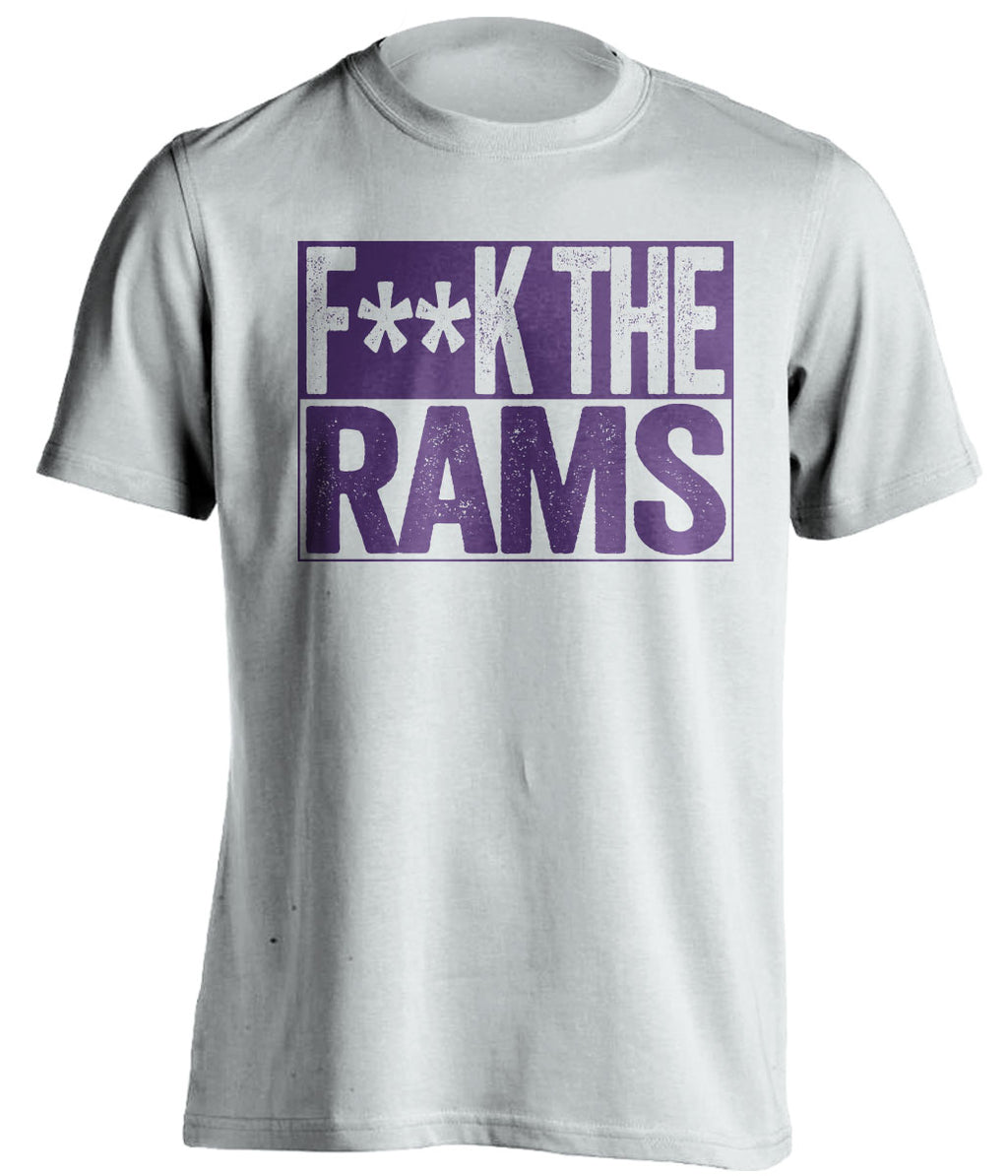 fuck the rams minnesota vikings fan censored white shirt