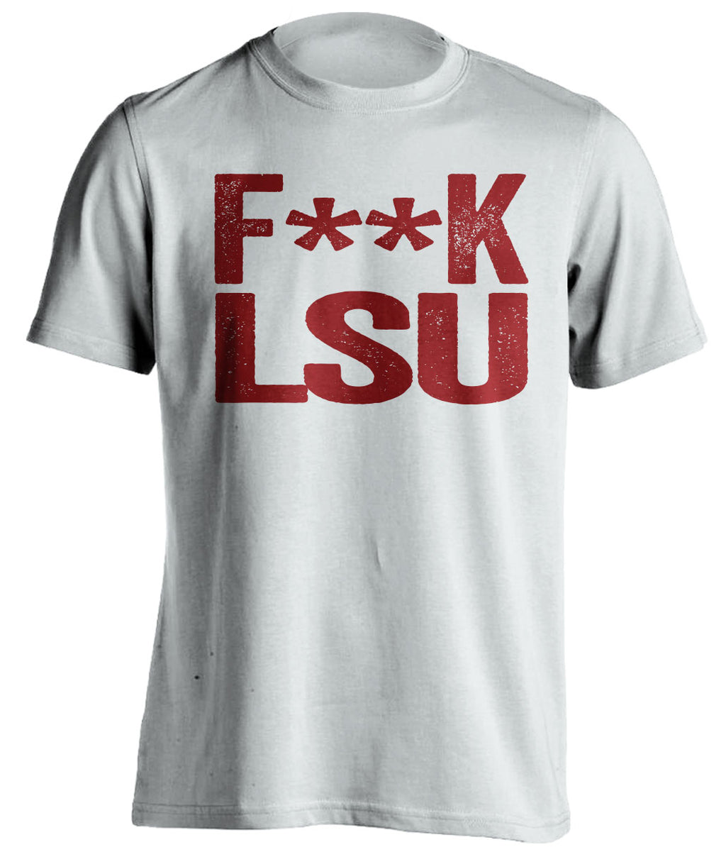 fuck lsu censored white tshirt for aggies fans