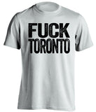 fuck toronto raptors brooklyn nets white tshirt uncensored