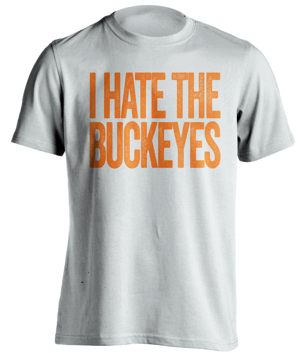 i hate the buckeyes illinois illini white shirt