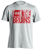 fuck the bruins censored white shirt montreal habs fans