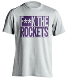 fuck the rockets utah jazz white shirt censored