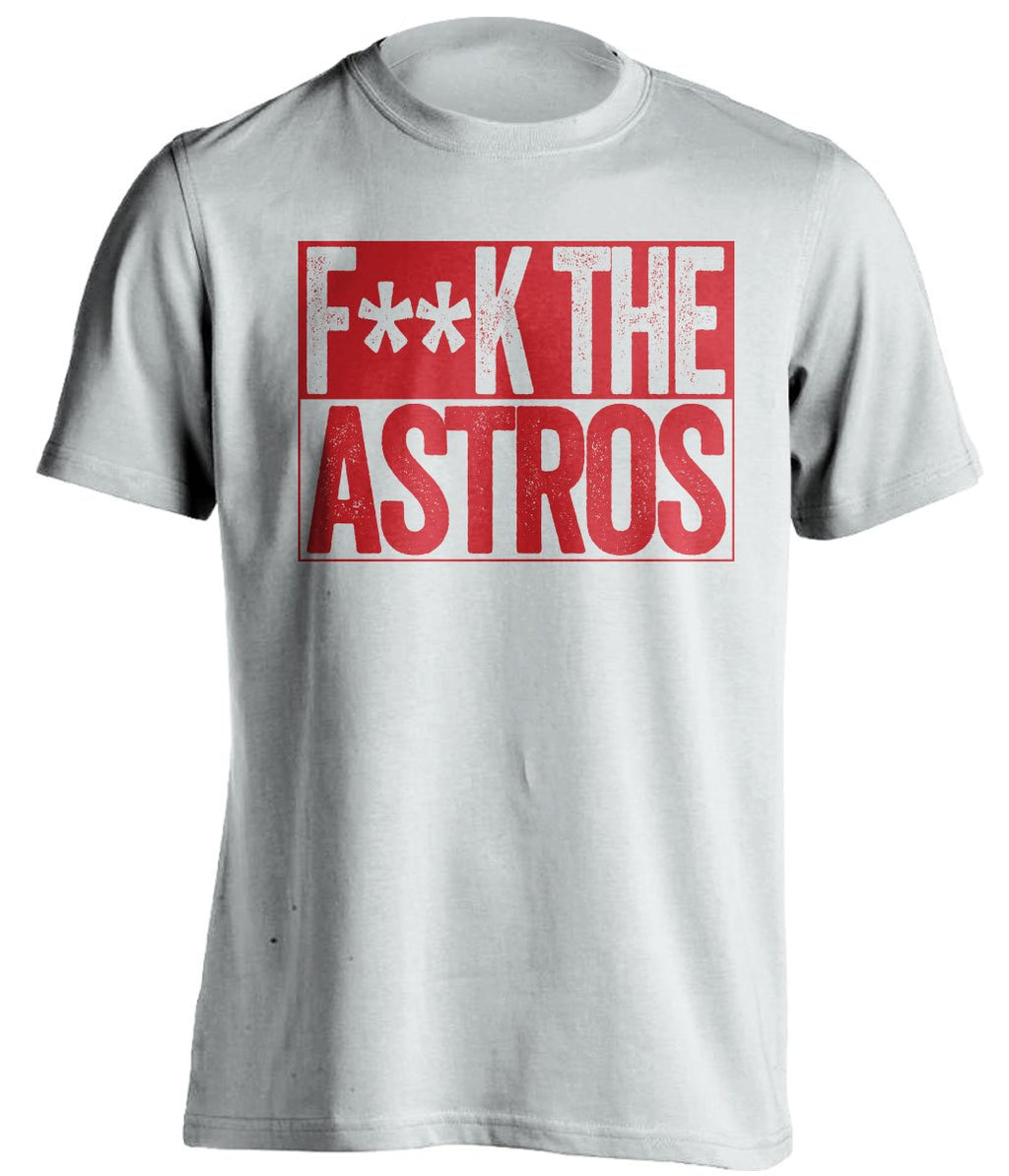 fuck the astros angels fan white tshirt censored