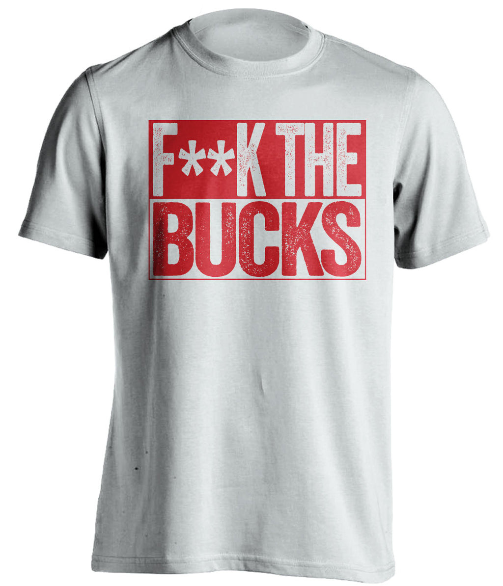 fuck the bucks miami heat bulls white shirt censored