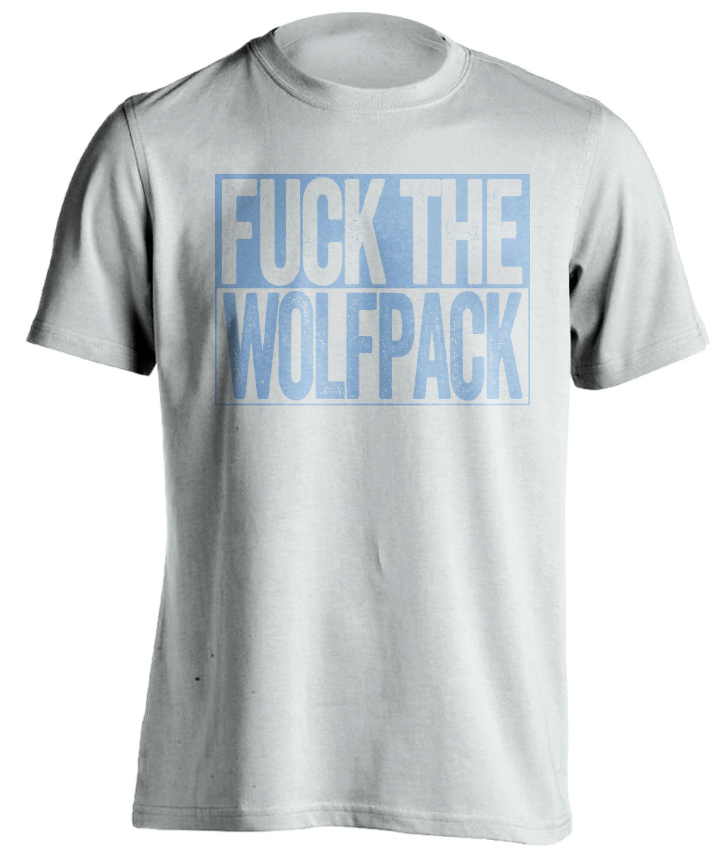 fuck the wolfpack unc tar heels white shirt uncensored