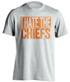 i hate the chiefs denver broncos white tshirt