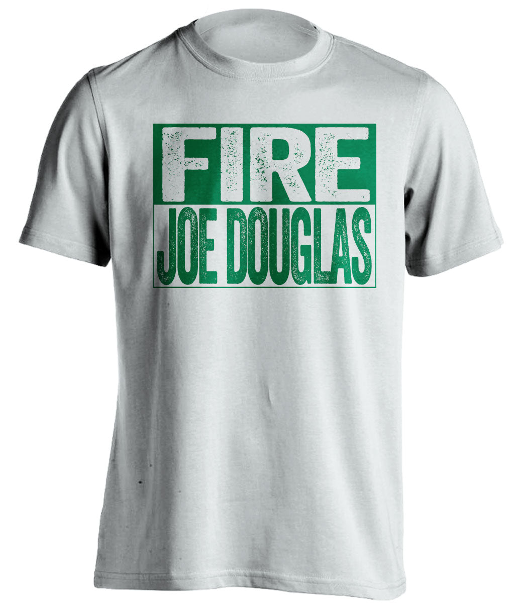 fire joe douglas new york jets NYJ white shirt