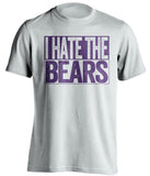 i hate the bears white shirt minnesota vikings fan