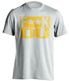 fuck DU denver colorado college tigers white shirt censored